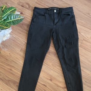 Black American Eagle High Rise Jegging